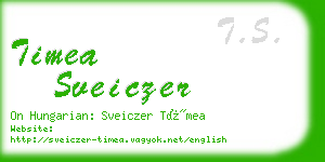 timea sveiczer business card